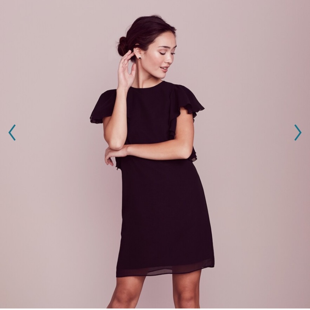 LC Lauren Conrad Flutter Sleeve Shift Dress